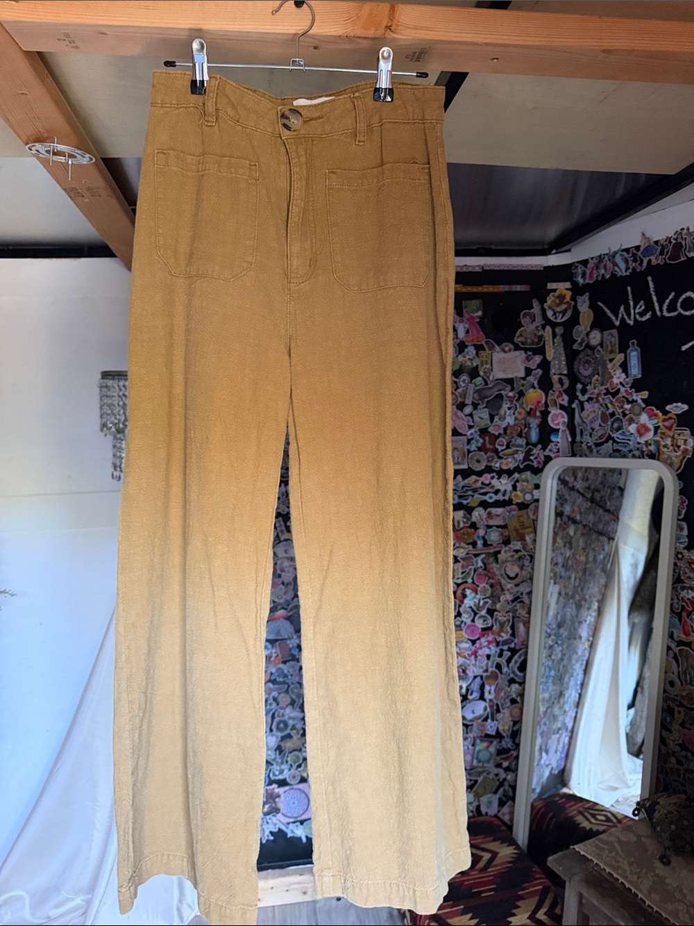 ROLLA'S Wide-Leg Jeans in Mustard